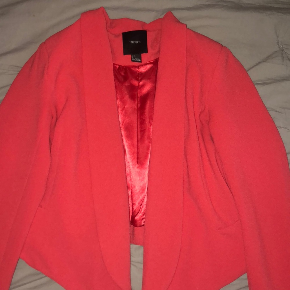 Forever 21 coral blazer